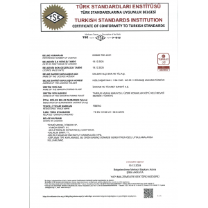 Yalıtım TSE Belgesi 